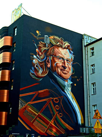 music mural Katowice